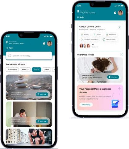 Rephrase mobile app screens developed by Frantic Infotech